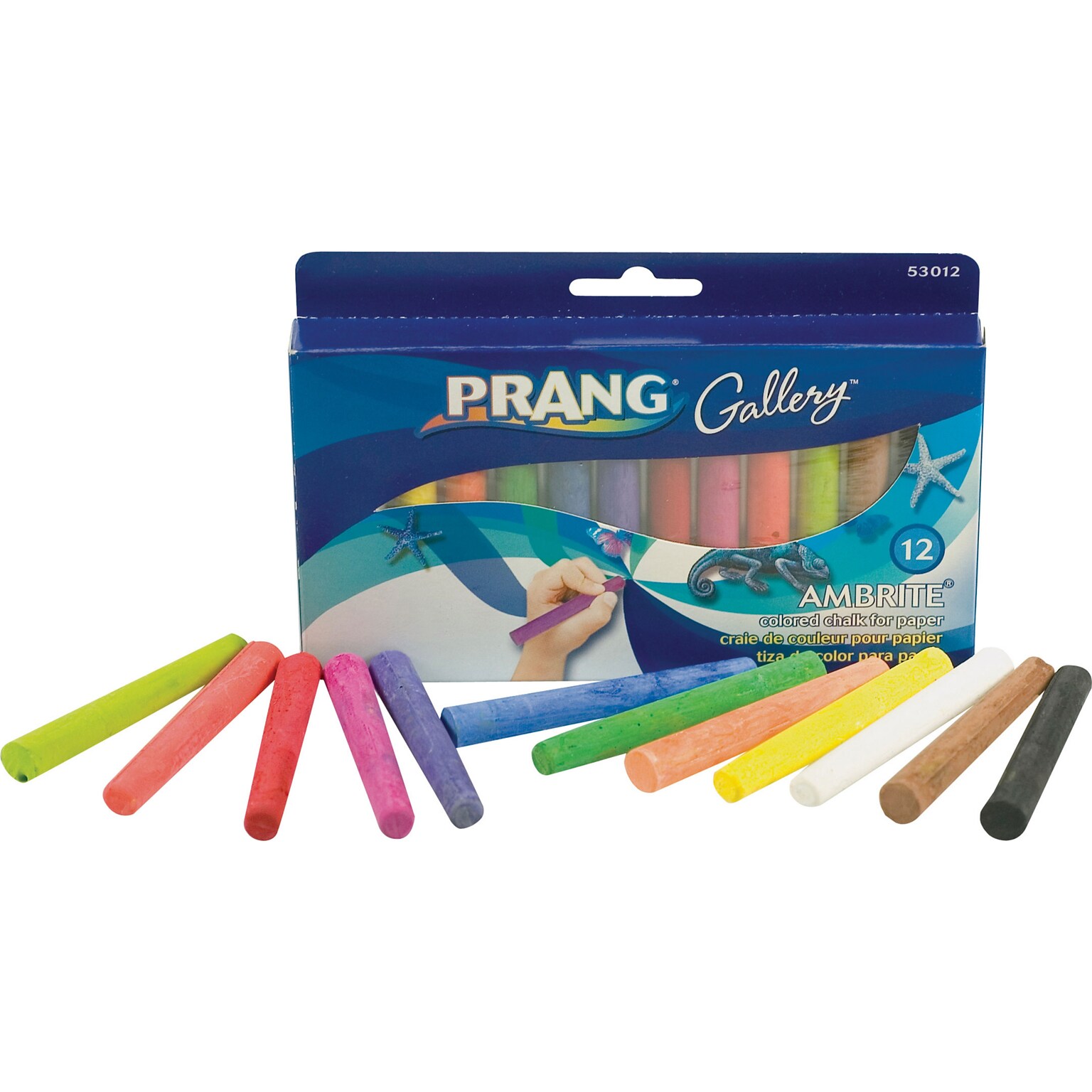 Prang® Ambrite™ Paper Chalk; 12/Box