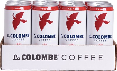 La Colombe Draft Triple Shot Espresso Latte Caffeinated Cold Brew Coffee, Medium Roast, 9 Fl. Oz., 12/Carton (PPPURC1204)