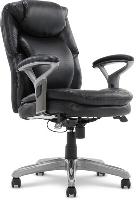 Serta AIR Bonded Leather Executive Chair, Black (CHR200100)