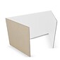 Flipside 48" Wall Screen, Corrugated Study Carrel, 24/Pack, White (FLP6000524)