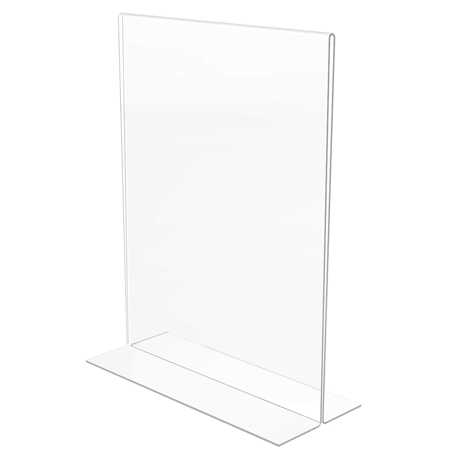 Deflecto Classic Image Double-Sided Sign Holder, 8.5 x 11, Clear Plastic (69201)
