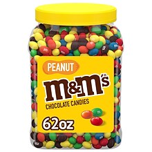 M&Ms Peanut Chocolate Milk Chocolate Pieces, 62 oz. (209-00060)