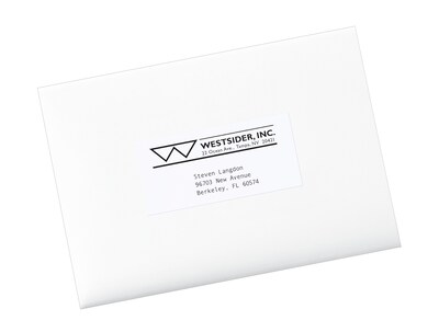 Avery Copier Shipping Labels, 2 x 4-1/4, White, 10 Labels/Sheet, 100 Sheets/Box (5352)