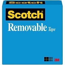 Scotch® Removable Invisible Tape, 1/2 x 36 yds. (T9631811)