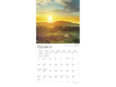2024 BrownTrout Sunrise Sunset 12" x 12" Monthly Wall Calendar (9781975465247)