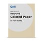 Quill Brand® 30% Recycled Colored Multipurpose Paper, 20 lbs., 8.5" x 11", Ivory, 500 Sheets/Ream