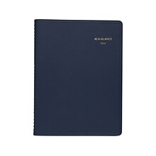 2024-2025 AT-A-GLANCE 8.25 x 11 Weekly Appointment Book, Navy (70-950-20-24)