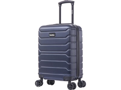 InUSA Trend 22.4 Hardside Carry-On Suitcase, 4-Wheeled Spinner, Blue (IUTRE00S-BLU)