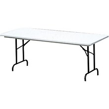 29x96x30 Lt. Grey/Black Folding Table
