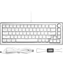 Cooler Master CK720 Gaming Mechanical Keyboard, Silver White (CK-720-SKKM1-US)