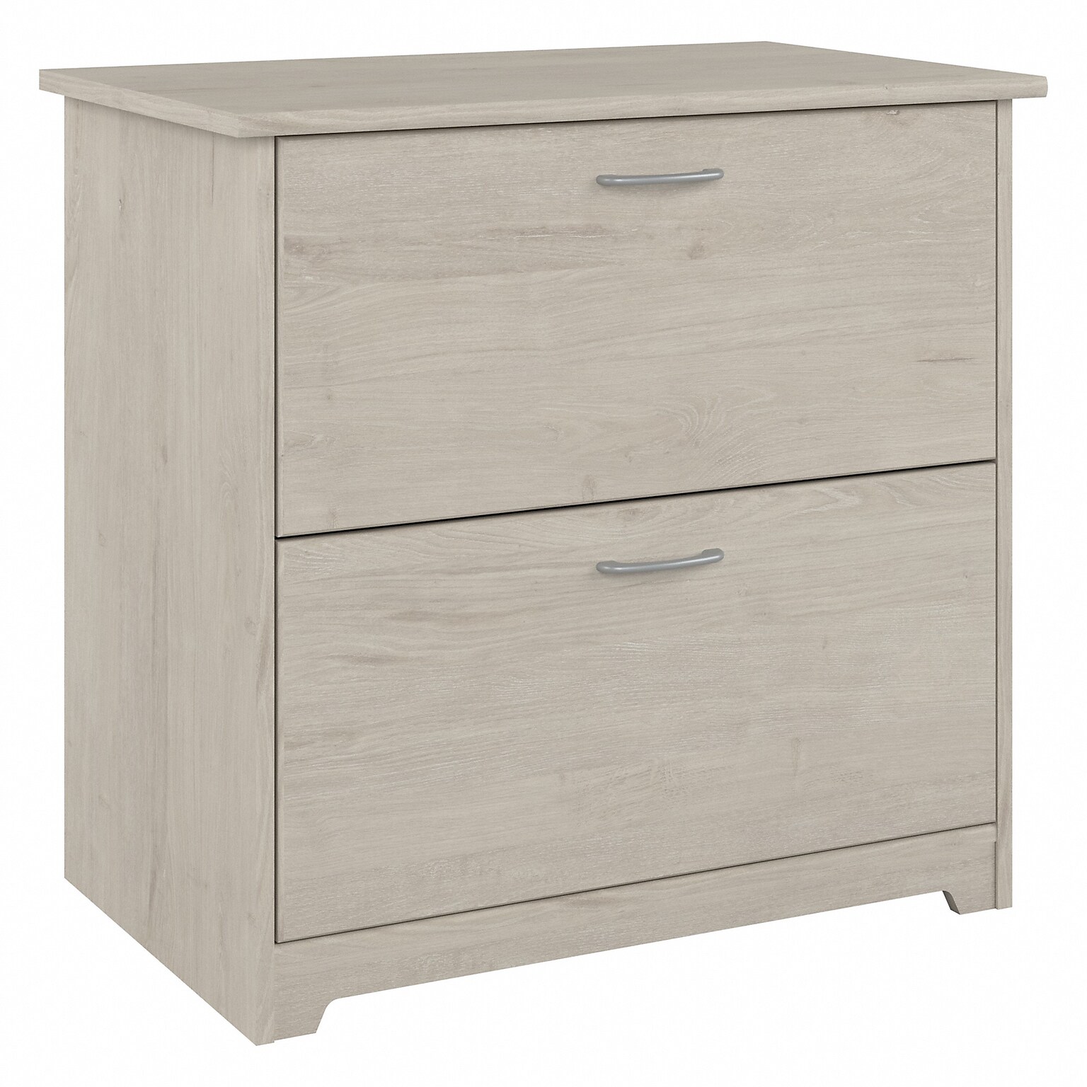 Bush Furniture Cabot 31W 2-Drawer Lateral File Cabinet, Letter/Legal, Linen White Oak (WC31180)