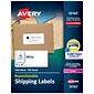 Avery Repositionable Laser Shipping Labels, 2" x 4", White, 10 Labels/Sheet, 100 Sheets/Box (55163)