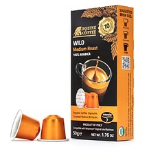 Equine Coffee Organic Wild Nespresso OriginalLine Capsules Medium Roast 100 Pack (WIL-10-ALU)