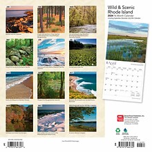 2024 BrownTrout Rhode Island Wild & Scenic 12 x 24 Monthly Wall Calendar (9781975464769)