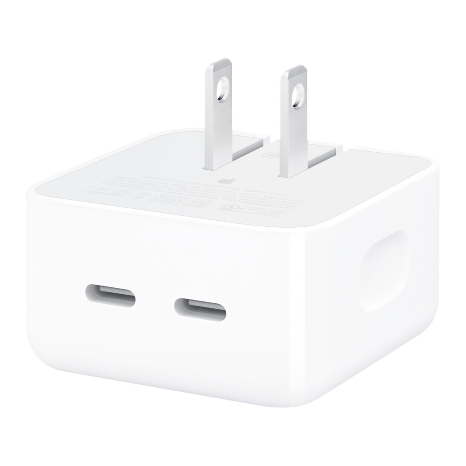 Apple Dual USB Type-C Compact Power Adapter, White (MNWM3AM/A)