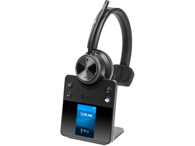 Poly Savi 7410 Office Series Wireless Noise Canceling Bluetooth Mono On-Ear Headset, MS Certified (8