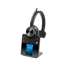 Poly Savi 7410 Office Series Wireless Noise Canceling Bluetooth Mono On-Ear Headset, MS Certified (8