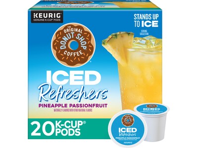 The Original Donut Shop Iced Refreshers Pineapple Passion Fruit Infused Water, Keurig® K-Cup® Pods,