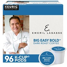 Emerils Big Easy Bold Coffee, Keurig K-Cup Pod, Dark Roast, 96/Carton (PB4137CT)