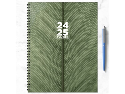 2024-2025 TF Publishing Elements Series Living Leaf 8.5" x 11" Academic Weekly & Monthly Planner, Paperboard Cover