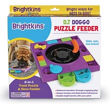 Brightkins DJ Doggo Puzzle Feeder, Multicolored, 4 Pieces (LER9383)