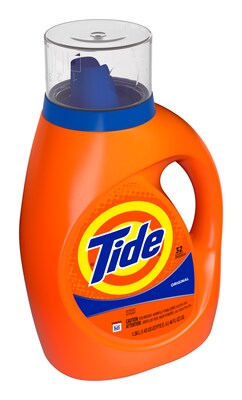 Tide HE Liquid Laundry Detergent, Original Scent, 32 Loads, 42 fl oz. 6/Carton (12117)