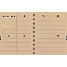 2023-2024 TF Publishing Tartan 9 x 11 Academic Weekly & Monthly Planner, Paperboard Cover, Kraft/B
