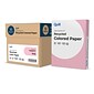Quill Brand® 30% Recycled Colored Multipurpose Paper, 20 lbs., 8.5" x 11", Pink, 500 sheets/Ream