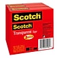 Scotch Transparent Tape, 1 in x 2592 in, 3 Tape Rolls, Clear, Refill, Home Office and Back to School Supplies for Classroom