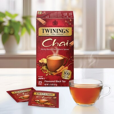 Twinings Chai Tea Bags, 25/Box (TNA51730)