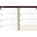 2024-2025 TF Publishing Bibliophile Series Bound Black 6 x 8 Academic Weekly & Monthly Planner, Pa