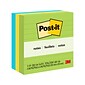 Post-it Notes, 4" x 4", Floral Fantasy Collection, Lined, 200 Sheet/Pad, 3 Pads/Pack (6753AUL)