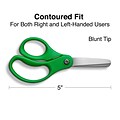 Staples 5 Kids Blunt Tip Stainless Steel Scissors, Straight Handle, Right & Left Handed (TR55052)