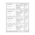 W-2 Individual Forms;  Employee Copy B, 2, 2 and C, 4 Forms Per Sheet