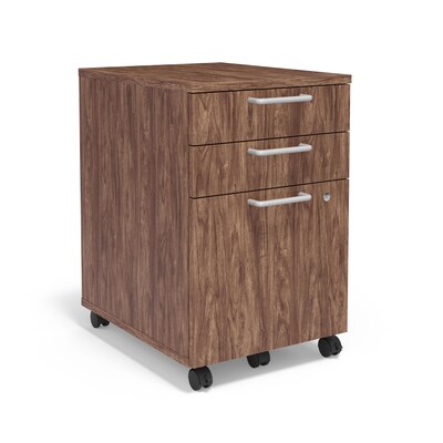Union & Scale™ Essentials 3-Drawer Vertical File Cabinet, Mobile/Pedestal, Letter/Legal, Espresso, 2