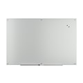 TRU RED™ Magnetic Tempered Glass Dry Erase Board, White, 6 x 4 (TR61197)