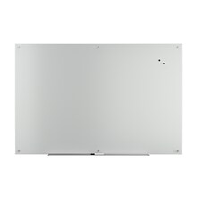 TRU RED™ Magnetic Tempered Glass Dry Erase Board, White, 6 x 4 (TR61197)