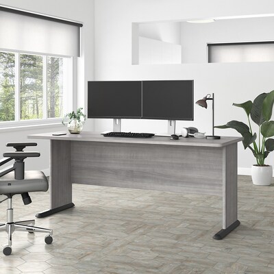 Bush Business Furniture Studio A 72W Computer Desk, Platinum Gray (SDD172PG)