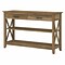 Bush Furniture Key West 47 x 16 Console Table with Drawers and Shelves, Reclaimed Pine (KWT248RCP-