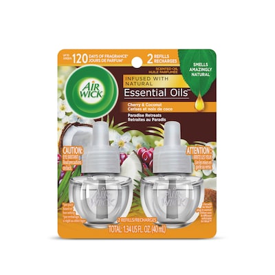 Air Wick Life Scents Scented Oils, Paradise Retreat Scent, 2/Pack (6233891110)