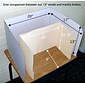 Classroom Products Foldable Cardboard Freestanding Privacy Shield, 13"H x 20"W, Kraft, 40/Box (1340 KR)