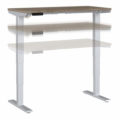 Bush Business Furniture Move 40 Series 48W Electric Height Adjustable Standing Desk, Modern Hickory