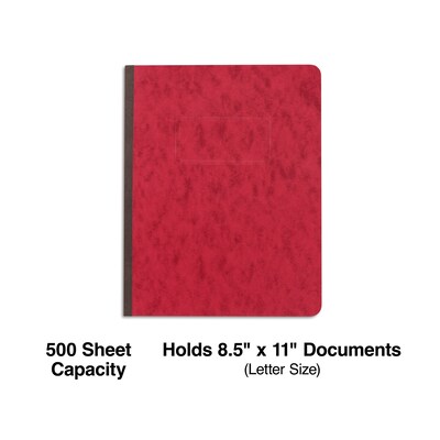 Quill Brand® Prong-Style Pressboard Covers, 8-1/2 x 11, Red (740404)
