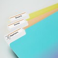 Avery TrueBlock Laser/Inkjet File Folder Labels, 2/3 x 3 7/16, Orange, 750 Labels Per Pack (5166)