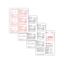 ComplyRight® 1099-NEC 4-Part Tax Form Set, 3-Up, Copy A, B, C, C, Pack of 100