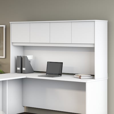 Bush Business Furniture Studio C 71W Desktop Hutch, White (SCH172WH)