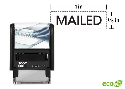 Custom 2000 Plus® PrintPro™ 10 Self-Inking Stamp, 5/16 x 1, Mailed
