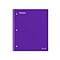Staples Premium 1-Subject Notebook, 8 x 10.5, Wide Ruled, 100 Sheets, Purple (TR20960)
