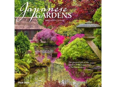 2024 BrownTrout Japanese Gardens 12 x 12 Monthly Wall Calendar (9781975469962)