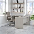 Bush Business Furniture Echo 60W L Shaped Desk, Gray Sand (ECH026GS)
